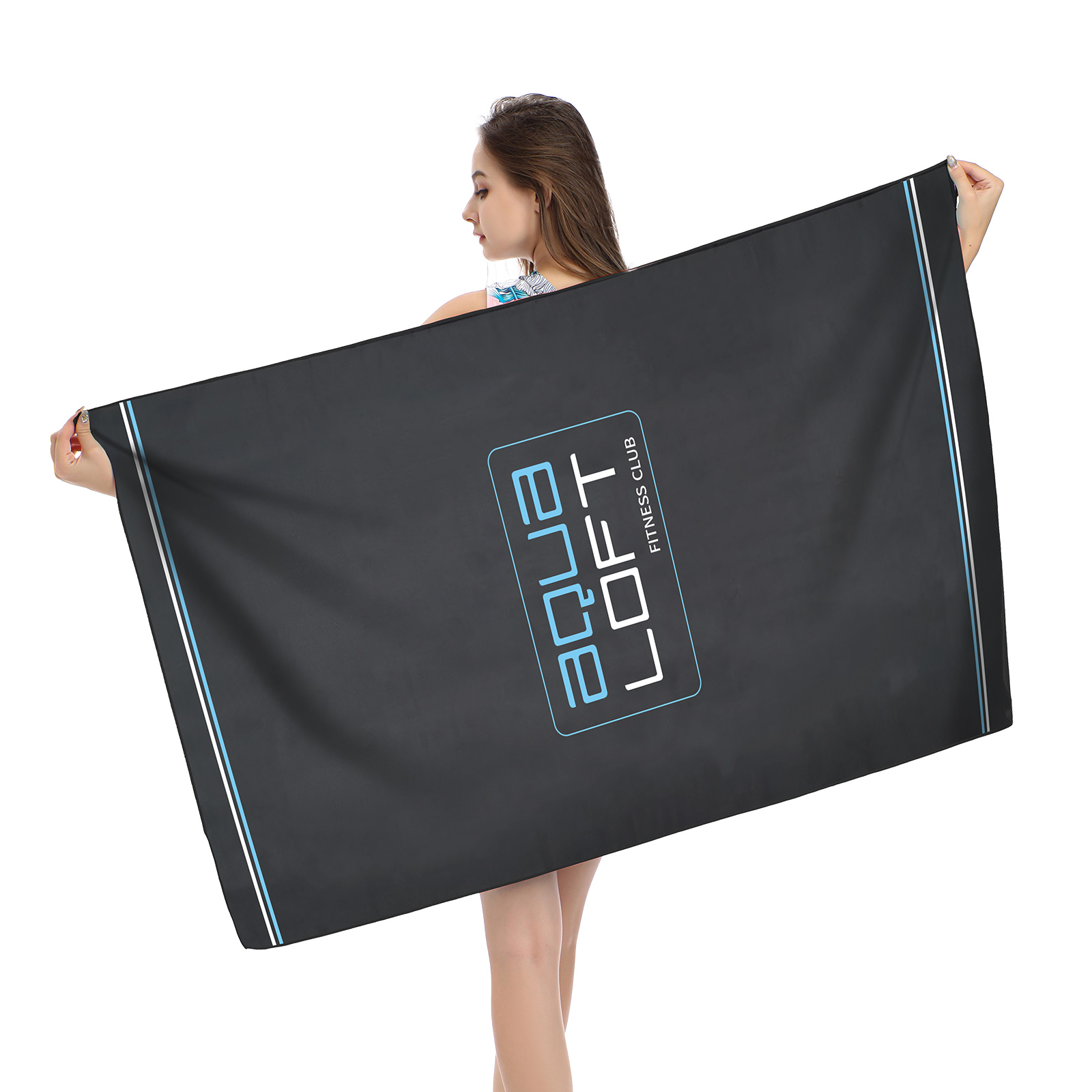 Travel Towel Quick Dry - Aqua ผ้าไมโครไฟเบอร์แห้งเร็วและดูดซับน้ำขนาดกะทัดรัดเป็นพิเศษสำหรับเดินทางผ้าขนหนูนุ่มน้ำหนักเบาสำหรับเล่นกีฬาแห้งเร็ว