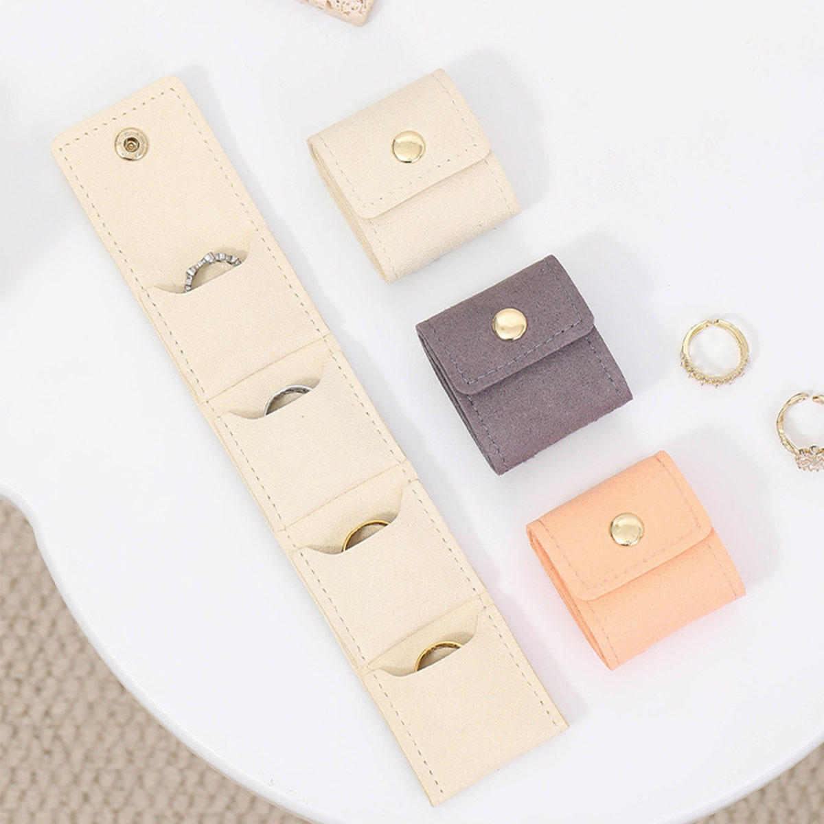 Travel Accessories Gifts - กระเป๋าใส่เครื่องประดับแบบพกพาหลายช่องสำหรับการเดินทางใช้ในชีวิตประจำวัน ของขวัญสำหรับผู้หญิง นักเรียน พนักงานออฟฟิศ