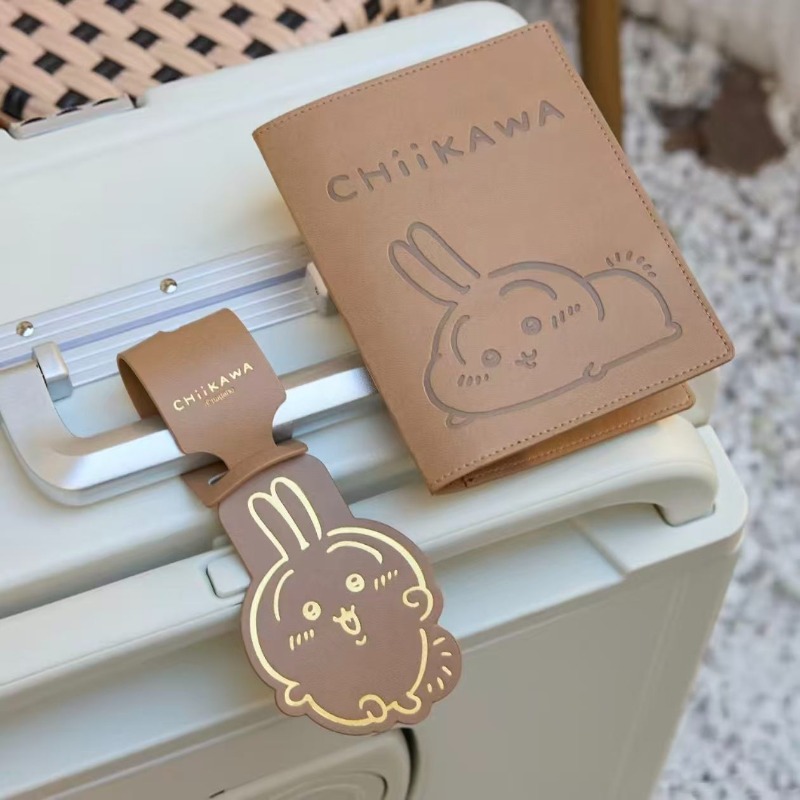 Travel Accessories For Japan Trip - ป้ายติดกระเป๋าเดินทางลายชิคคาวะ กันน้ำ ป้องกันการสูญหาย ป้ายชื่อเดินทางแบบหนา พกพาสะดวก ป้ายติดกระเป๋าเดินทาง