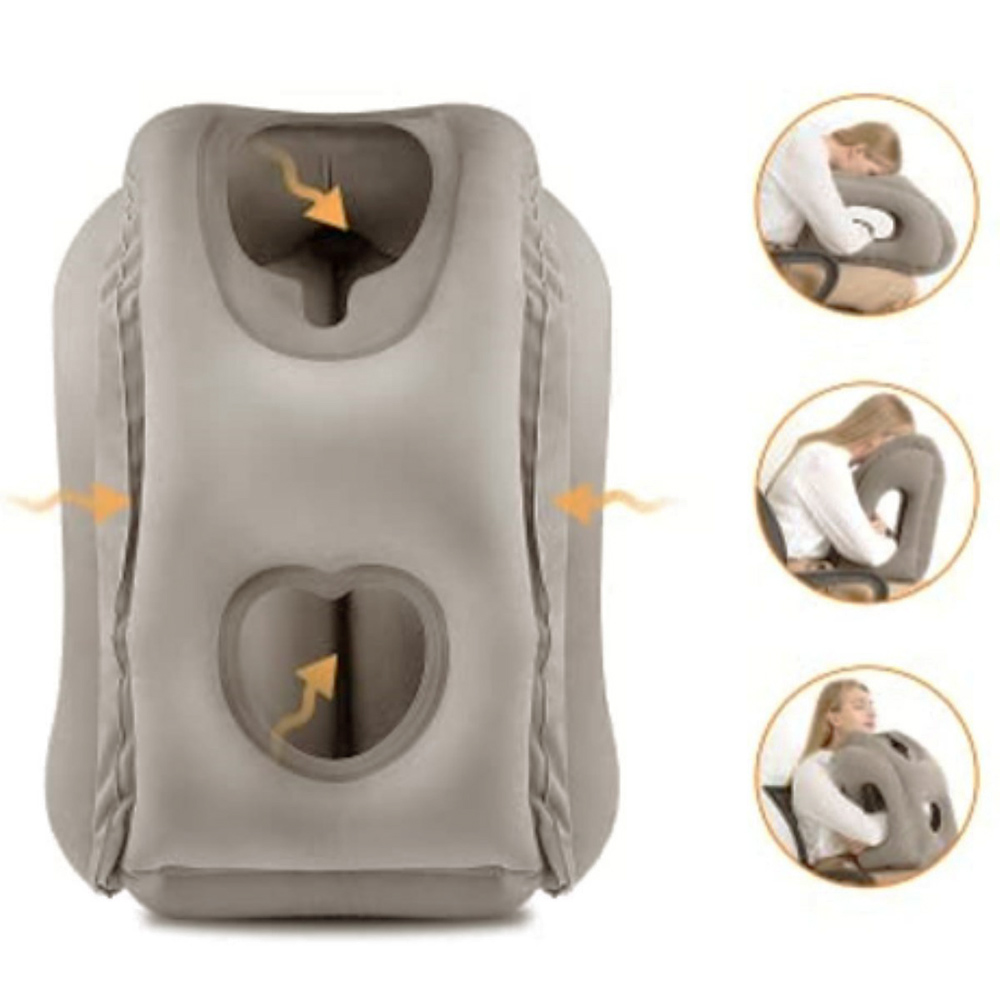 Travel Accessories For Long Haul Flights - หมอนรองคอแบบพกพา, อุปกรณ์เสริมสำหรับการเดินทางพร้อมที่รองรับคอและศีรษะ, หมอนรองคอสำหรับการเดินทางระยะไกล รถยนต์ งีบหลับในออฟฟิศ