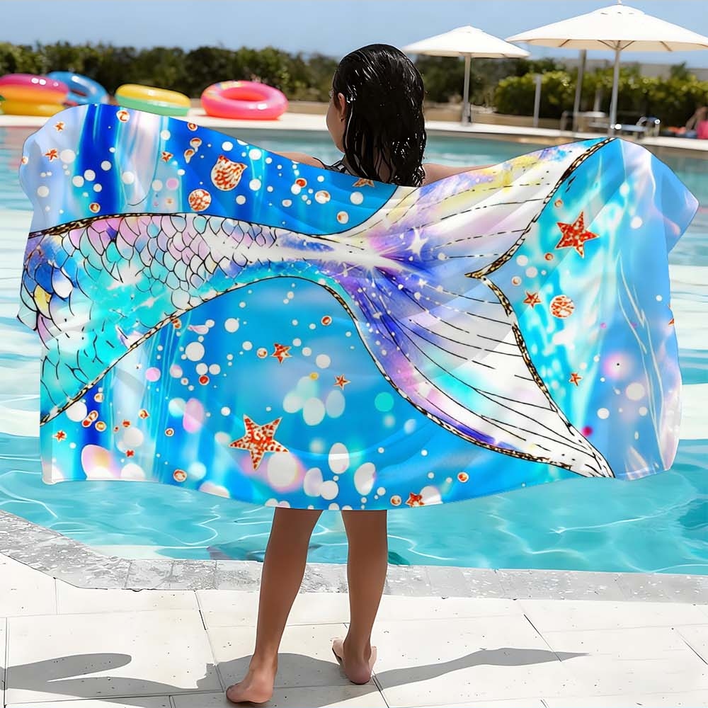 Travel Towel Quick Dry - ผ้าเช็ดตัวชายหาด - ขนาดใหญ่พิเศษ แห้งเร็ว กันทราย น้ำหนักเบา