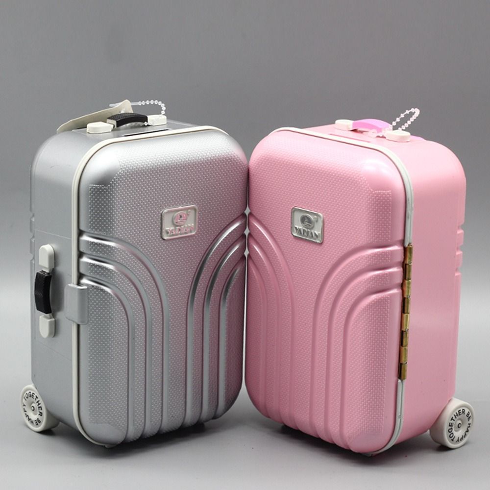 Travel Accessories Girly - มินิตุ๊กตากระเป๋าเดินทาง 1/4 1/6 ตุ๊กตากระเป๋าเดินทางแฟชั่น Miniature Rolling