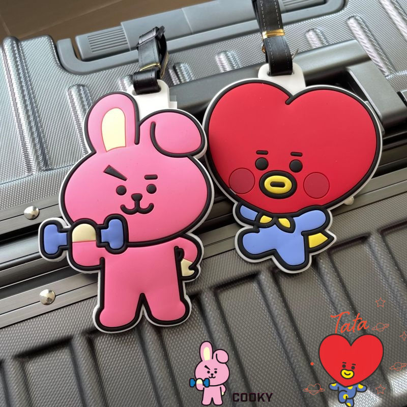 Travel Accessories Store - พวงกุญแจการ์ตูน BT21 น่ารัก สไตล์คาวาอี้ ใช้ได้ทั้งชายหญิง ใช้ติดกระเป๋าเดินทาง