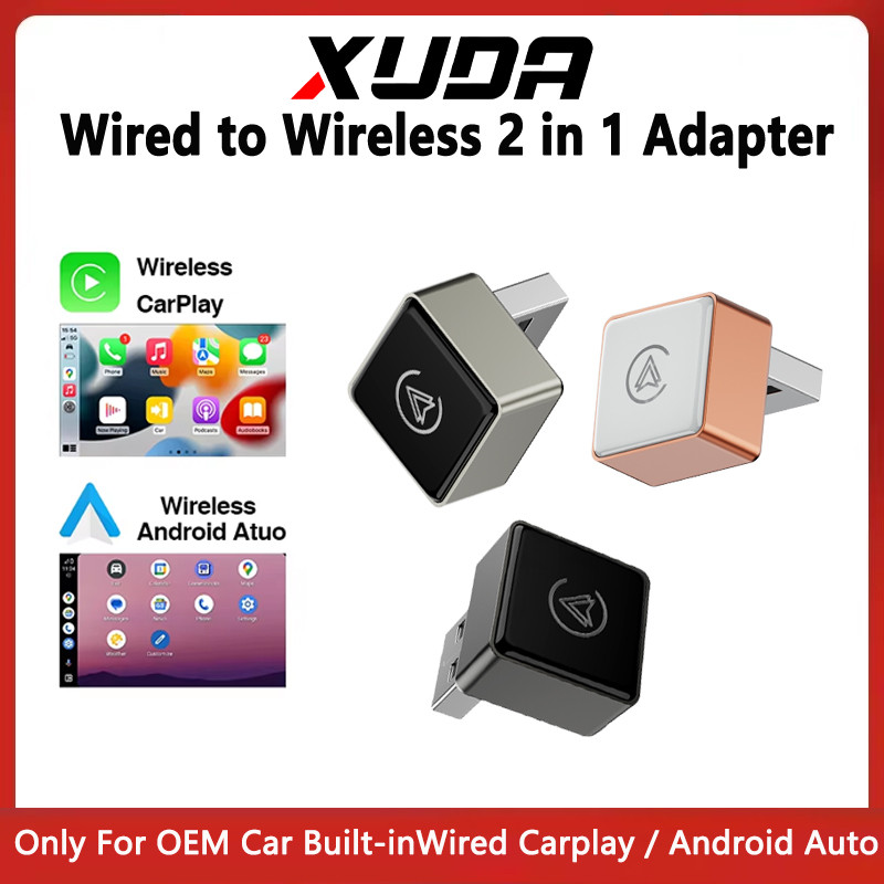 Travel Adapter Universal - XUDA Wireless CarPlay Android อะแดปเตอร์อัตโนมัติ USB