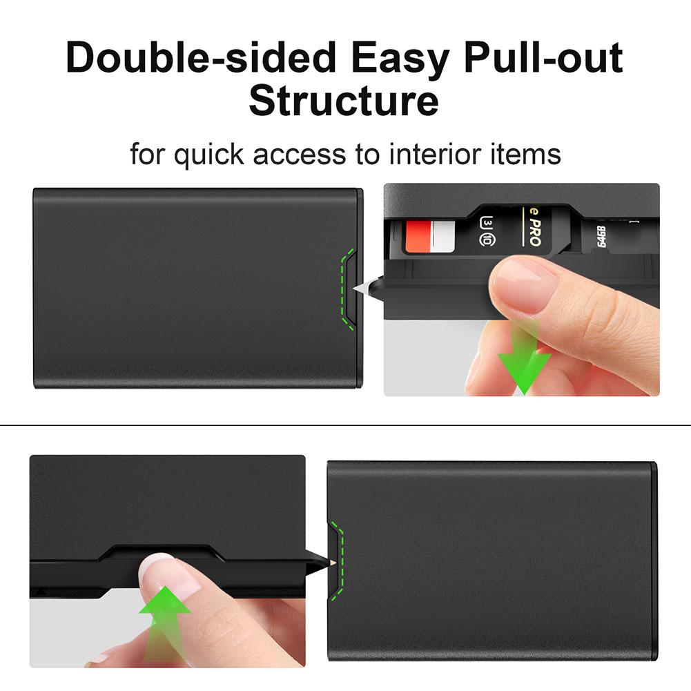 Sim Card Holder Case - กล่องใส่การ์ดหน่วยความจำแบบพกพา BUDI SD TF SIM ทำจากอะลูมิเนียมอัลลอย