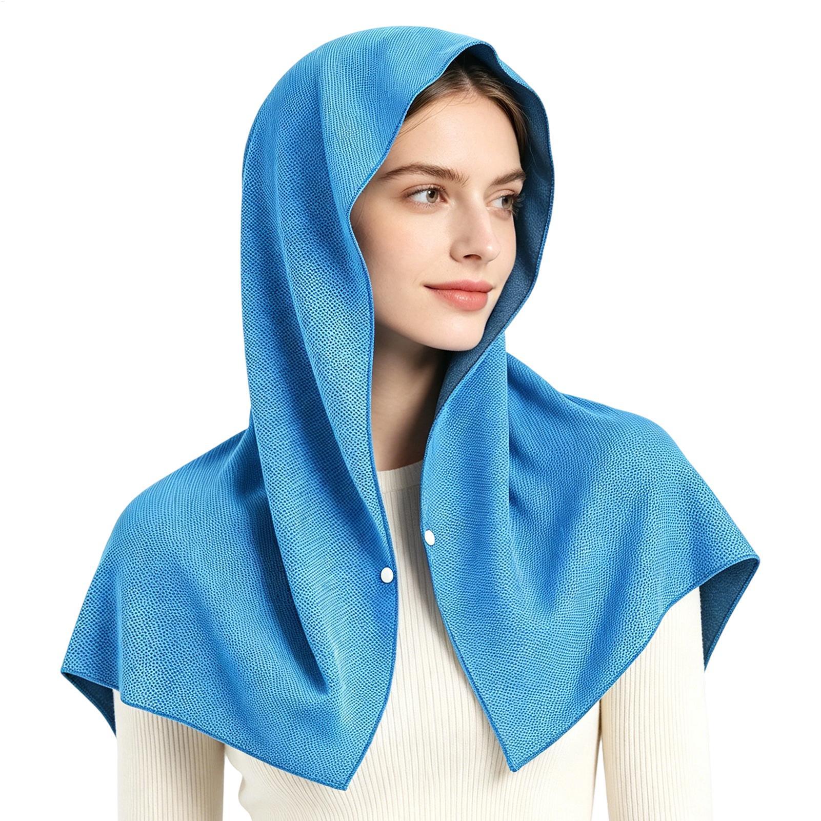 Travel Towel Quick Dry - เสื้อคลุมทำความเย็นสำหรับอากาศร้อน ผ้าไมโครไฟเบอร์ ระบายอากาศ แห้งเร็ว ผ้าขนหนูเย็นแบบพันตัว พร้อมถุงเก็บ