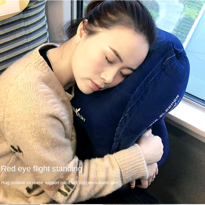 หมอนเดินทางเป่าลมอุปกรณ์เสริมก - Travel Accessories For Long Haul Flights บทวิจารณ์และราคา