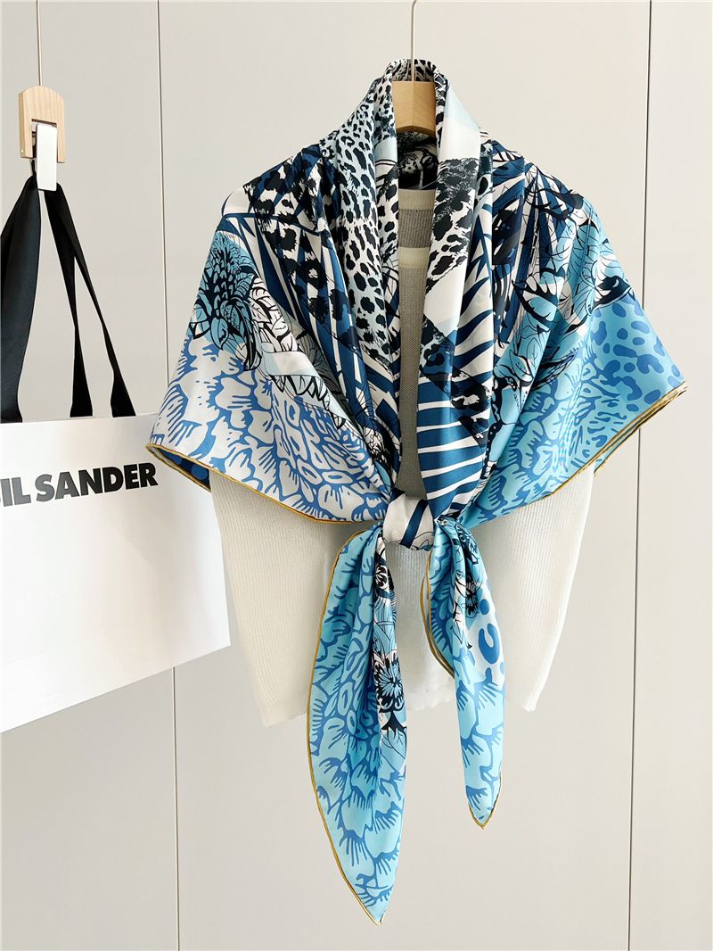 ผ้าพันคอไหมพิมพ์ลายสิงโต ดีไซน - Travel Accessories Luxury บทวิจารณ์และราคา