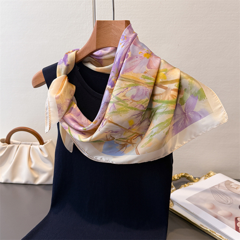 ผ้าพันคอสี่เหลี่ยมลายพิมพ์สำหร - Travel Accessories Luxury บทวิจารณ์และราคา