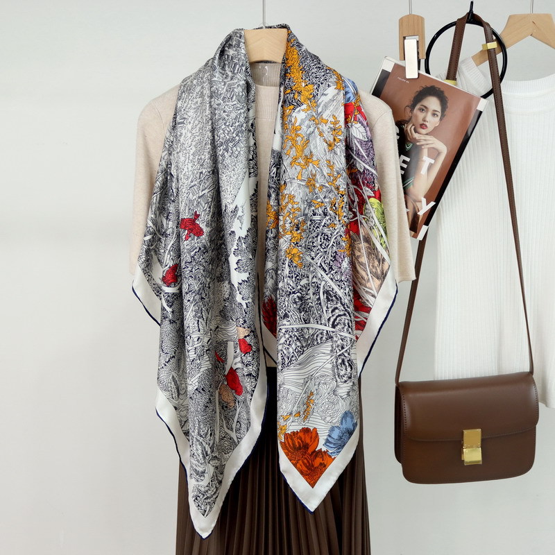 ผ้าพันคอไหม 110 ซม. ผ้าพันคอหร - Travel Accessories Luxury บทวิจารณ์และราคา