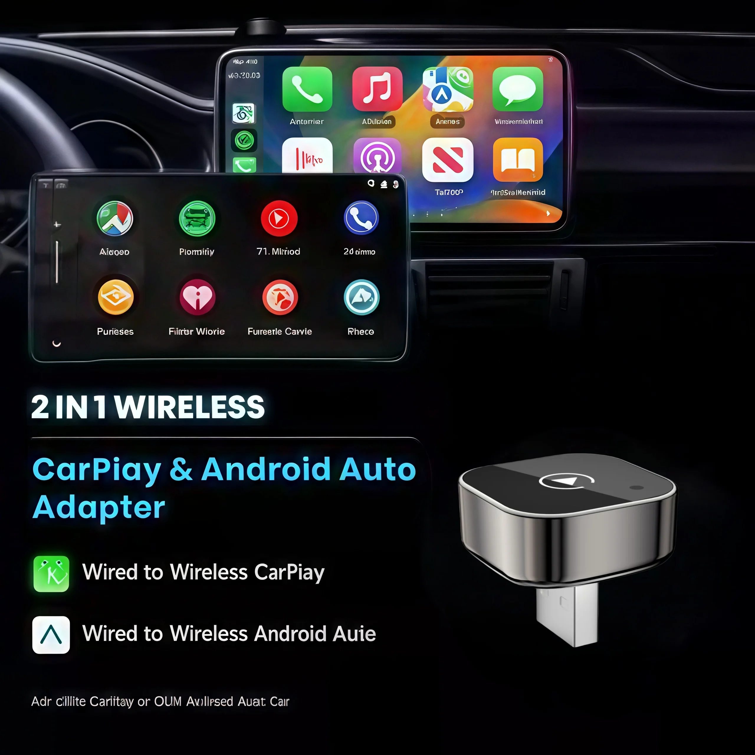 อะแดปเตอร์ไร้สาย CarPlay และ A - Travel Adapter Universal บทวิจารณ์และราคา