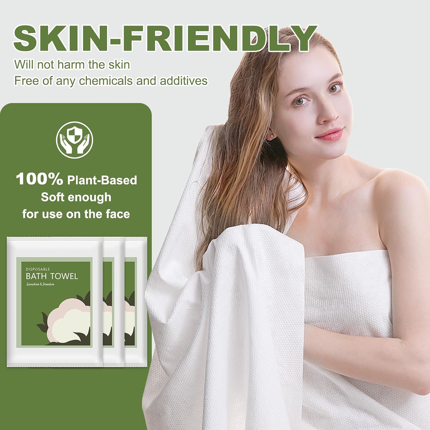 ผ้าขนหนูอาบน้ำแบบใช้แล้วทิ้ง 1 - Travel Towel Quick Dry บทวิจารณ์และราคา
