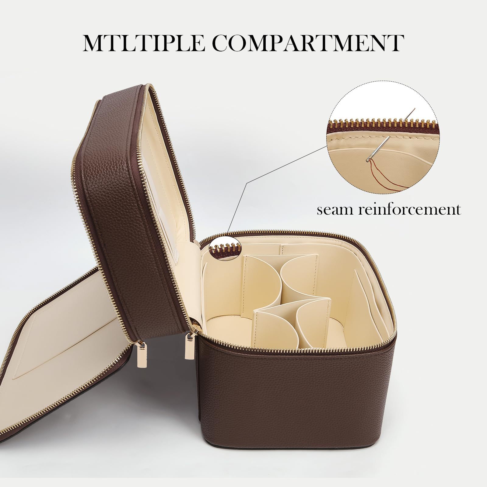 กระเป๋าเครื่องสำอางค์สองชั้นขน - Travel Accessories Luxury บทวิจารณ์และราคา
