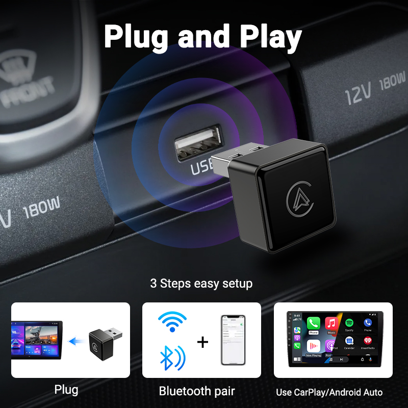 XUDA Wireless CarPlay Android  - Travel Adapter Universal บทวิจารณ์และราคา