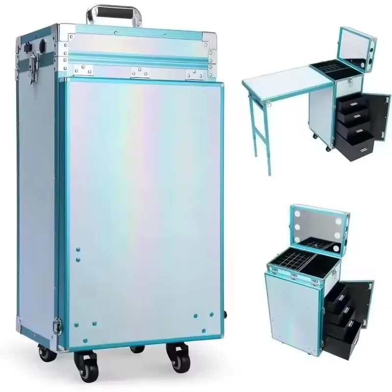 โต๊ะทำเล็บแบบพับได้พร้อมล้อเลื - Travel Accessories In Train บทวิจารณ์และราคา