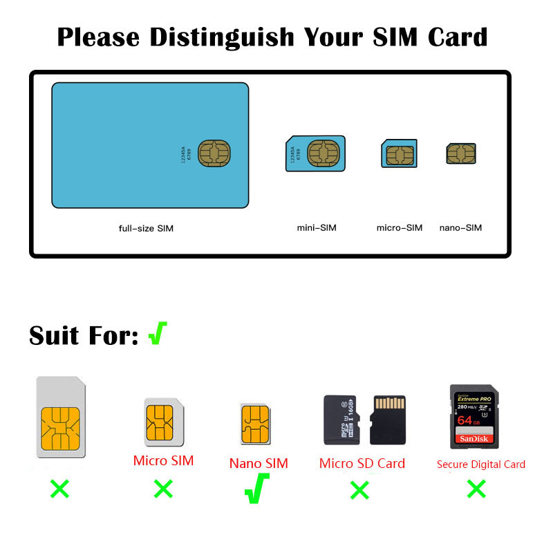 V4sim เคสการ์ตูนนาโนการ์ดและที - Sim Card Holder Case บทวิจารณ์และราคา