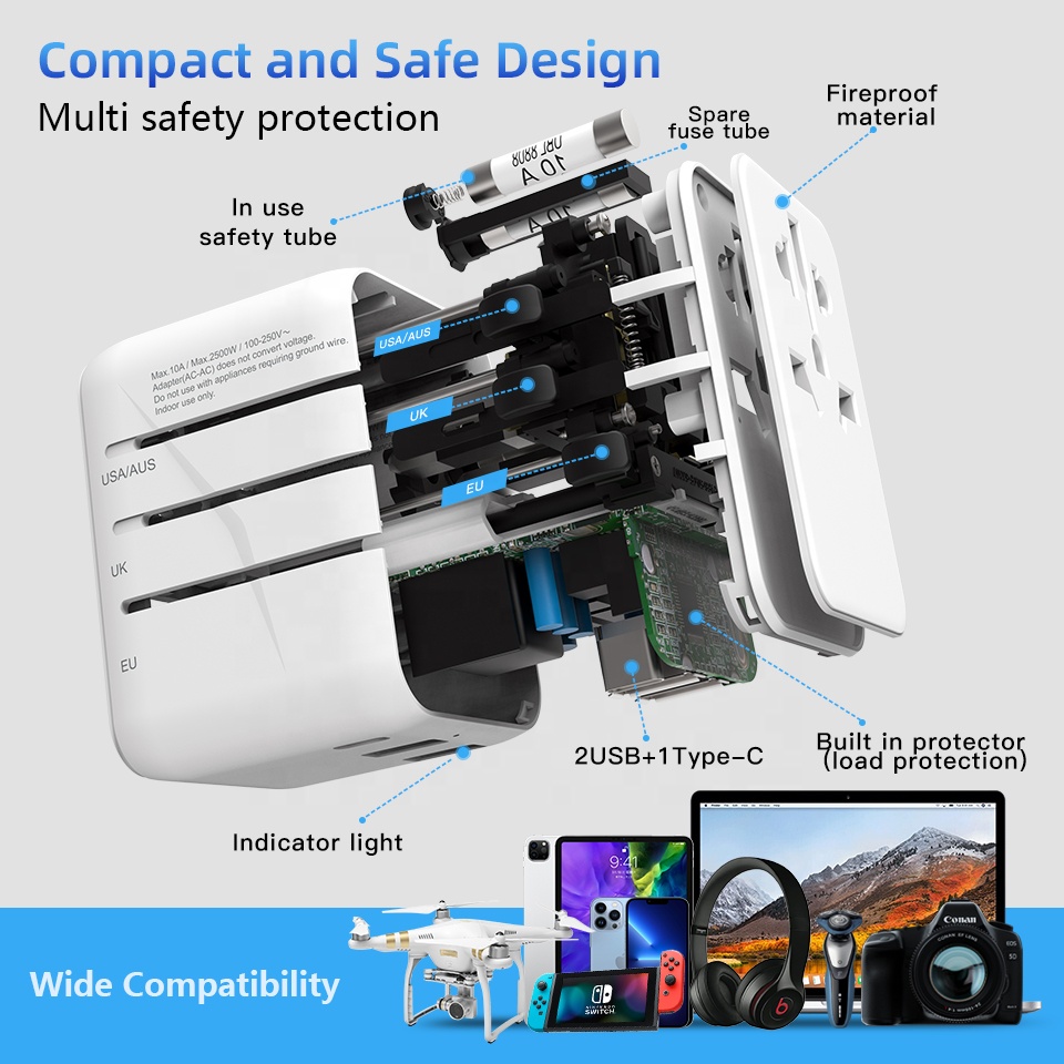 อะแดปเตอร์แปลงไฟแบบ GaN 20W Ty - Travel Adapter Universal บทวิจารณ์และราคา