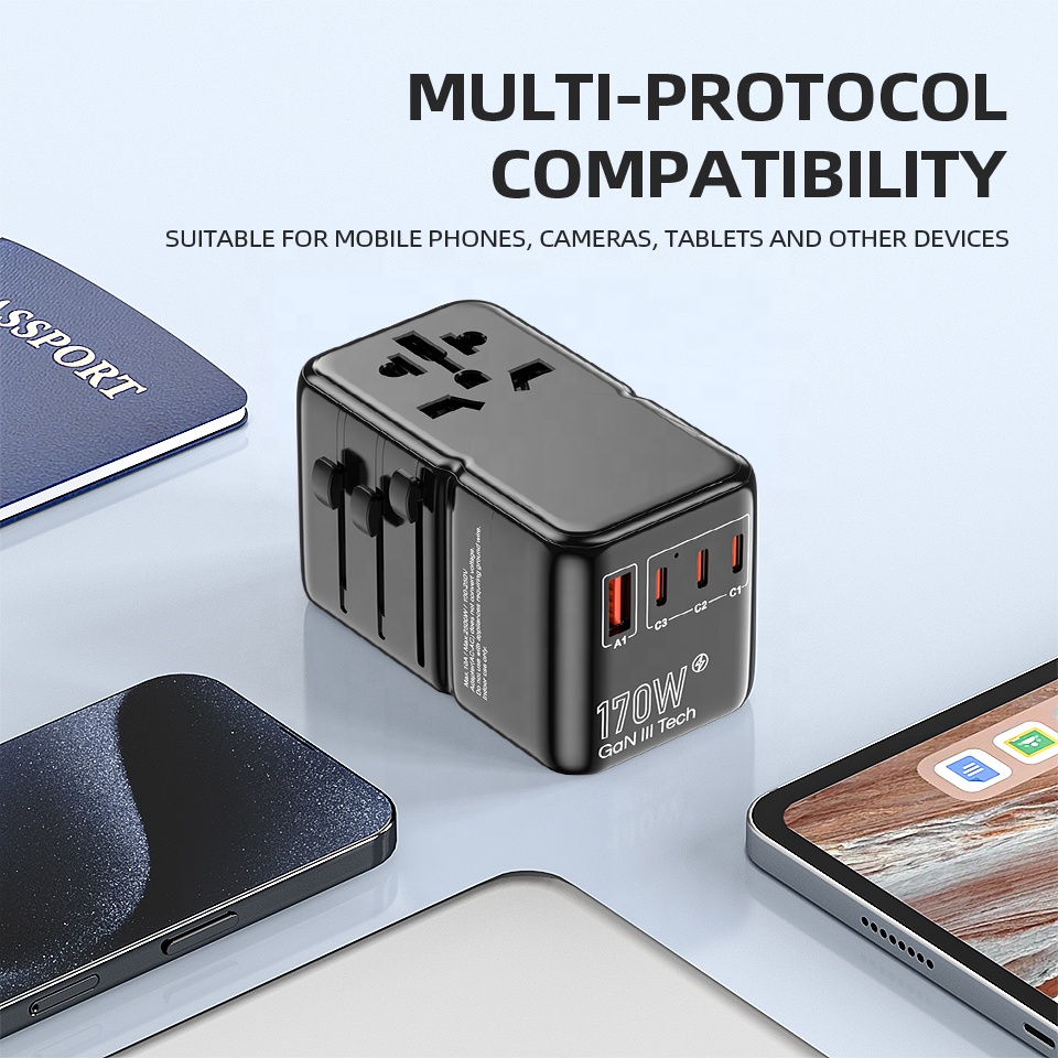 อะแดปเตอร์แปลงไฟ PD 170W หลายพ - Travel Adapter Universal บทวิจารณ์และราคา