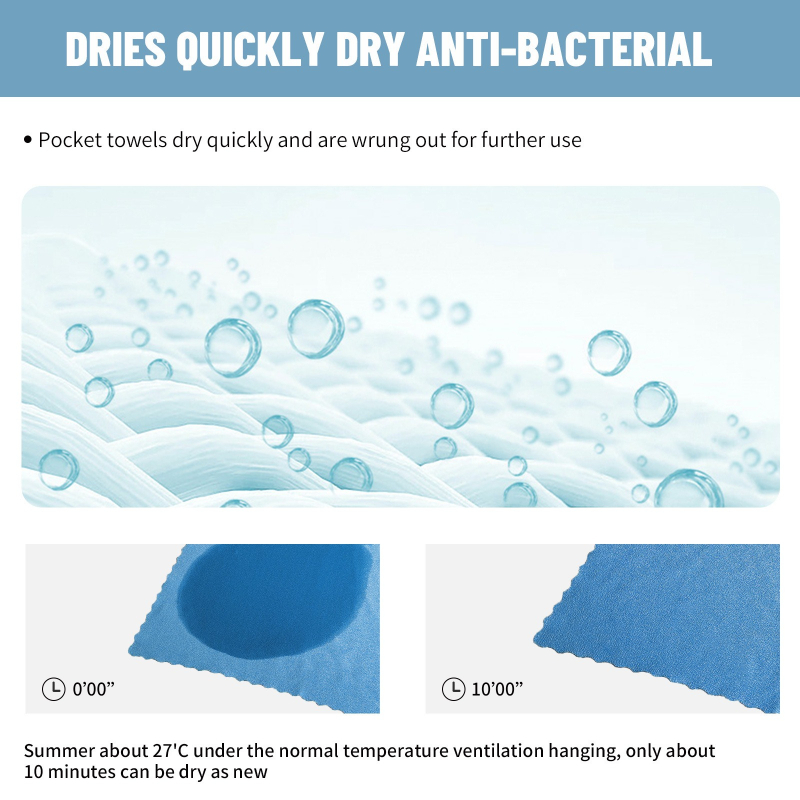 ผ้าขนหนูไมโครไฟเบอร์แห้งเร็วสำ - Travel Towel Quick Dry บทวิจารณ์และราคา