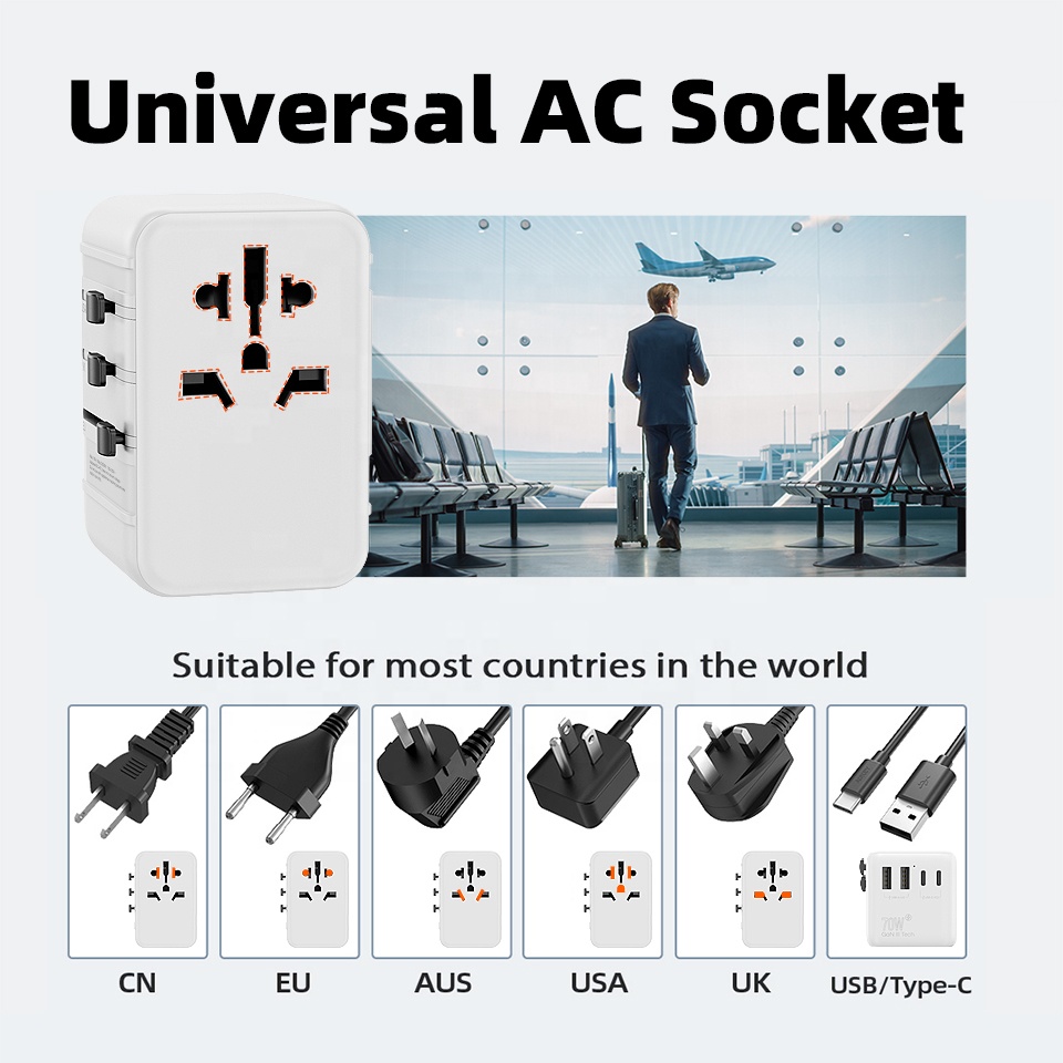 อะแดปเตอร์แปลงไฟแบบสากลสำหรับใ - Travel Adapter Universal บทวิจารณ์และราคา