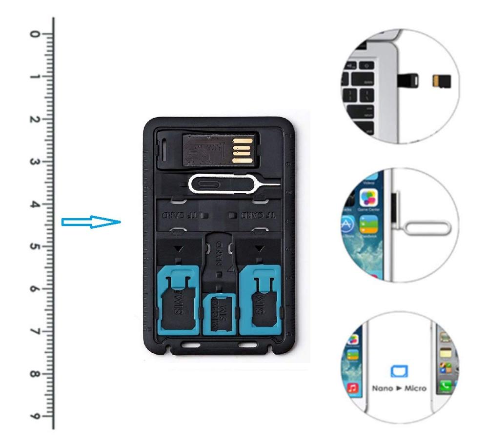 ตัวแปลงซิมการ์ดขนาดเล็กอเนกประ - Sim Card Holder Case บทวิจารณ์และราคา
