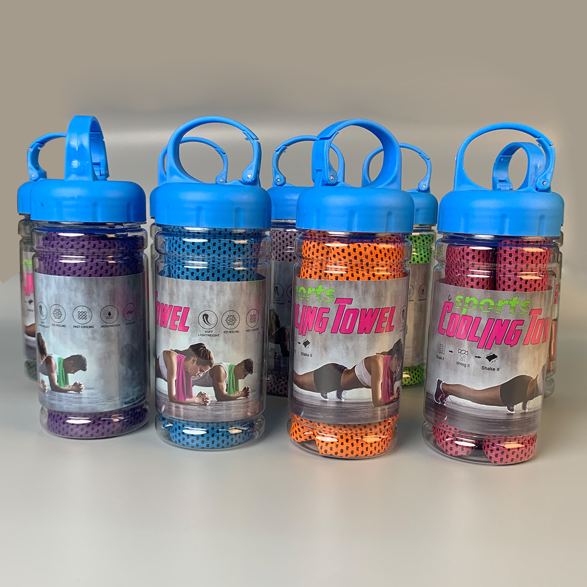 ผ้าเช็ดตัวเย็นพร้อมขวดพกพา ผ้า - Travel Towel Quick Dry บทวิจารณ์และราคา