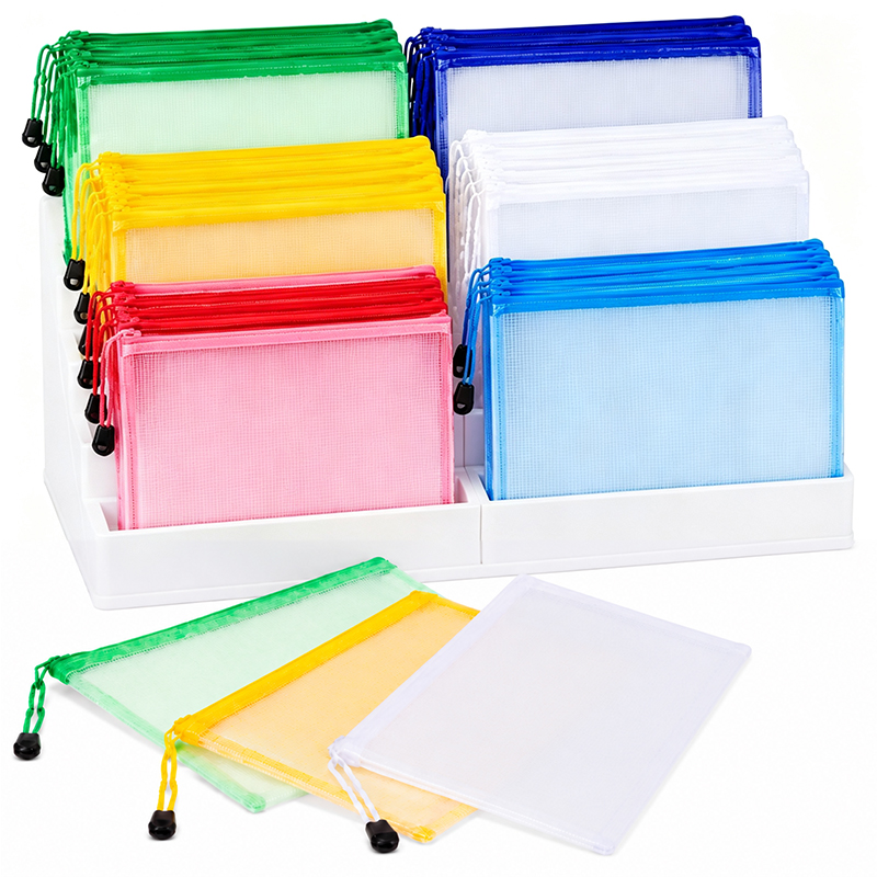 5/20PCS A4/A5 กระเป๋าซิปตาข่าย - Travel Accessories Must Have บทวิจารณ์และราคา