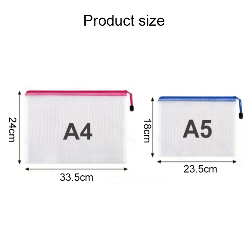 5/20PCS A4/A5 กระเป๋าซิปตาข่าย - Travel Accessories Must Have บทวิจารณ์และราคา