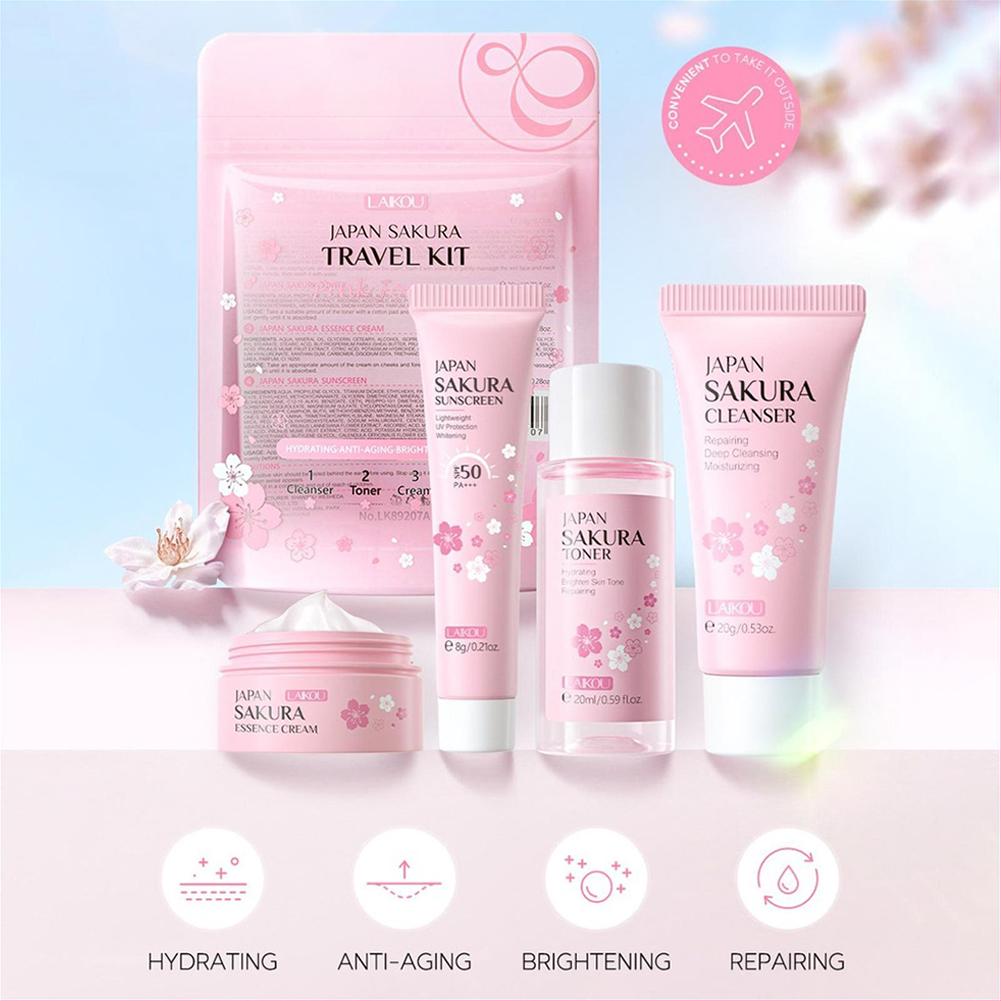 SAKURA Skin Care Set Facial Cl - Travel Accessories Gifts บทวิจารณ์และราคา