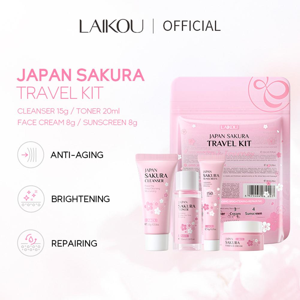 SAKURA Skin Care Set Facial Cl - Travel Accessories Gifts บทวิจารณ์และราคา