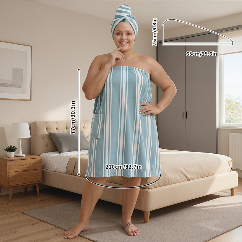 ชุดเดรสผ้าขนหนูอาบน้ำลายทางสุด - Travel Towel Quick Dry บทวิจารณ์และราคา