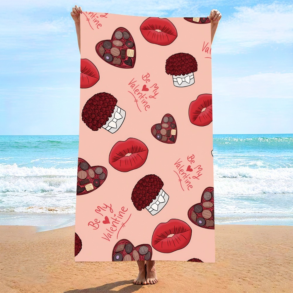 ผ้าเช็ดตัวลายหัวใจ 27x55 นิ้ว  - Travel Towel Quick Dry บทวิจารณ์และราคา