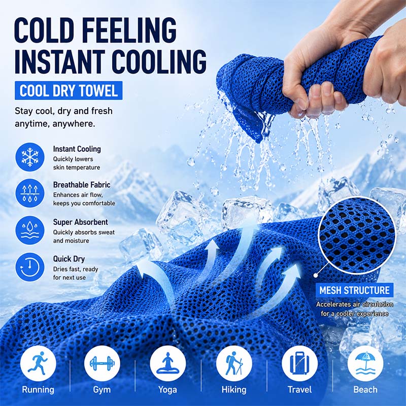 ผ้าขนหนูเย็นแบบพกพาพร้อมกล่อง  - Travel Towel Quick Dry บทวิจารณ์และราคา