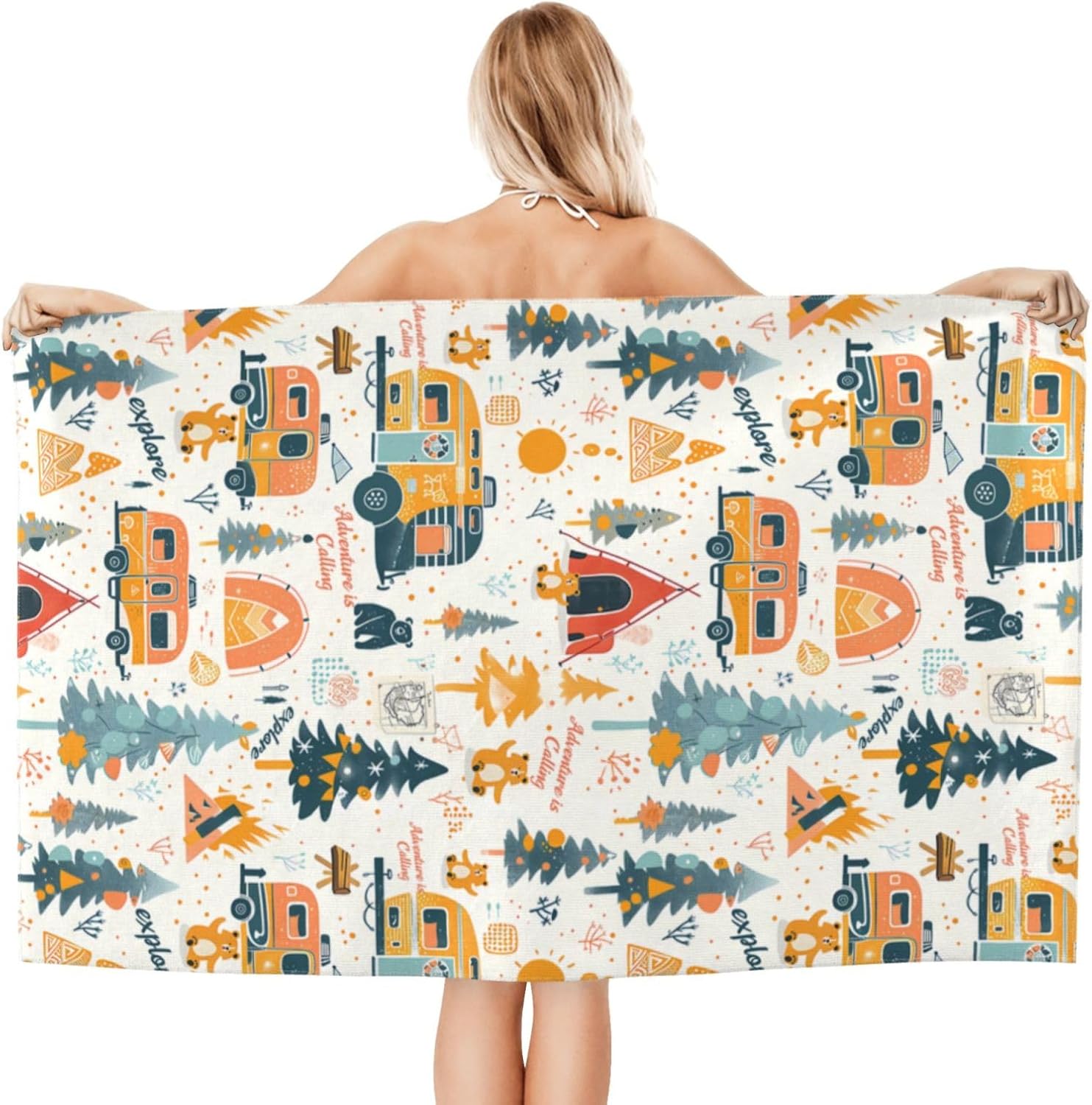 ผ้าเช็ดตัวชายหาดไมโครไฟเบอร์สำ - Travel Towel Quick Dry บทวิจารณ์และราคา