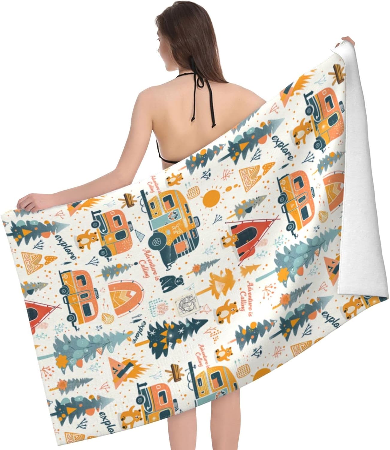 ผ้าเช็ดตัวชายหาดไมโครไฟเบอร์สำ - Travel Towel Quick Dry บทวิจารณ์และราคา