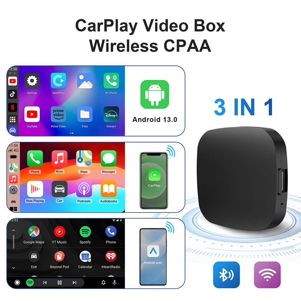 กล่องแอนดรอยด์ 13 CarPlay Ai B - Travel Adapter Universal บทวิจารณ์และราคา